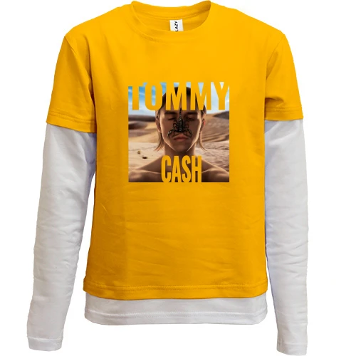 Комбинированный детский лонгслив Tommy Cash