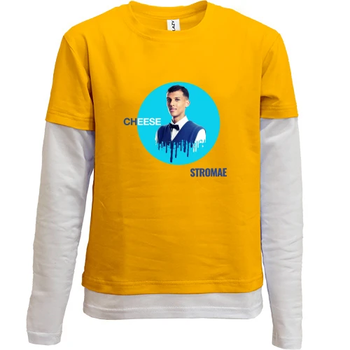 Комбинированный детский лонгслив Stromae - Cheese