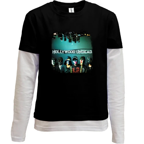 Комбинированный детский лонгслив Hollywood Undead