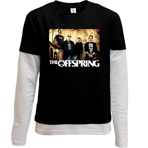 Комбинированный детский лонгслив, черный, The Offspring (3)