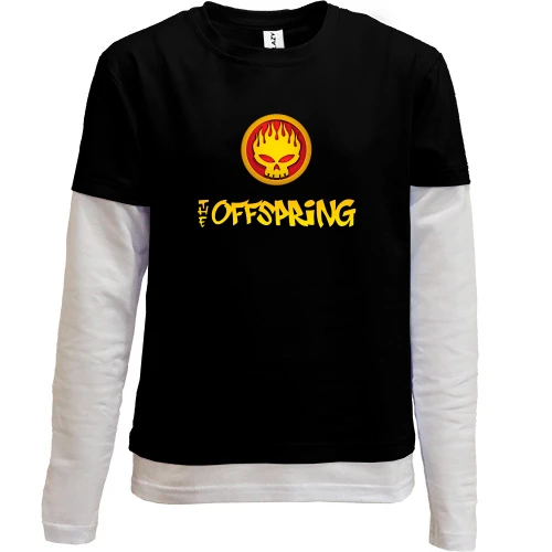 Комбінований дитячий лонгслів, Чорний, The Offspring (d)