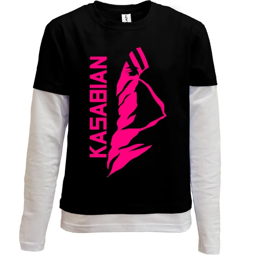 Комбинированный детский лонгслив, черный, Kasabian (2)