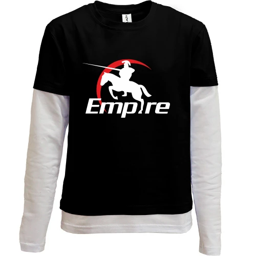 Комбинированный детский лонгслив, черный, Empire Dota 2
