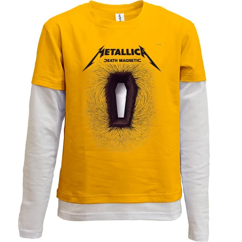 Комбинированный детский лонгслив Metallica - Death Magnetic (2)