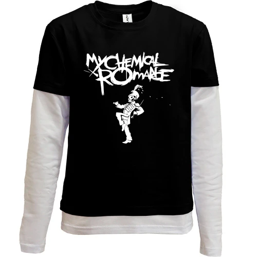 Комбінований дитячий лонгслів, чорний, My Chemical Romance - The Black Parade