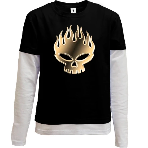 Комбінований дитячий лонгслів, чорний, The Offspring Gold