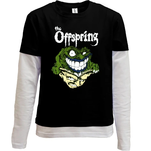 Комбінований дитячий лонгслів, чорний, The Offspring Art
