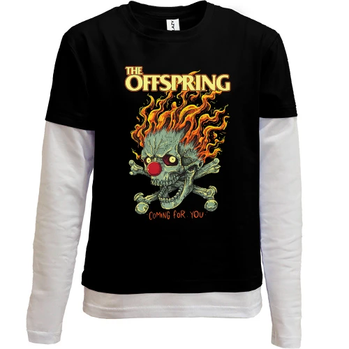 Комбінований дитячий лонгслів, чорний, The Offspring - Coming for you (2)