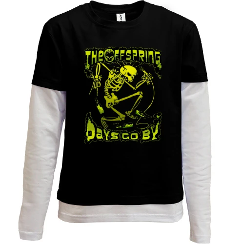 Комбинированный детский лонгслив, Черный, The Offspring - Days Go By (3)