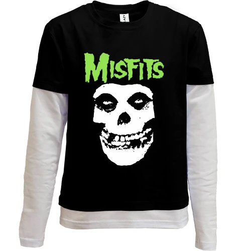 Комбинированный детский лонгслив, черный, The Misfits (2)