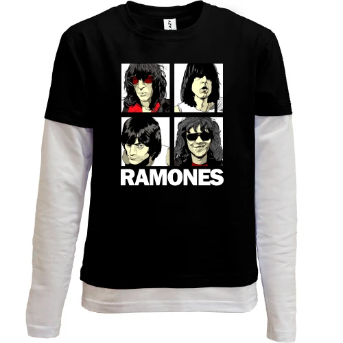Комбинированный детский лонгслив Ramones (комикс)