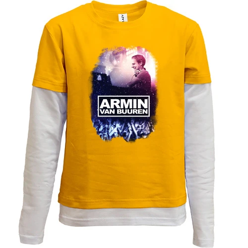 Комбинированный детский лонгслив с Armin van Buuren (концерт)