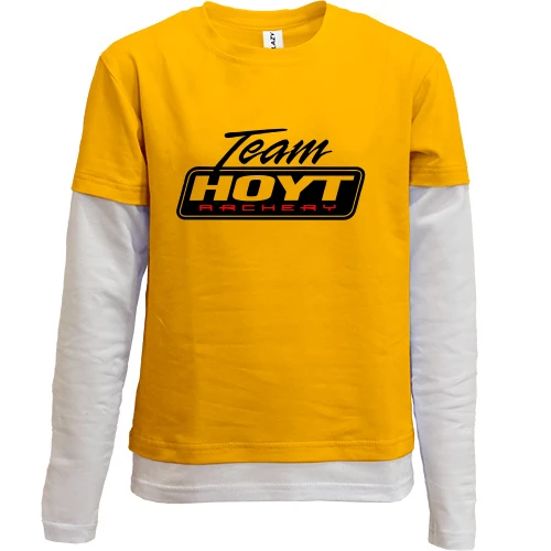 Комбинированный детский лонгслив team hoyt