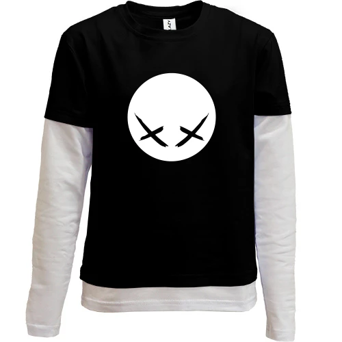Комбинированный детский лонгслив Modestep logo