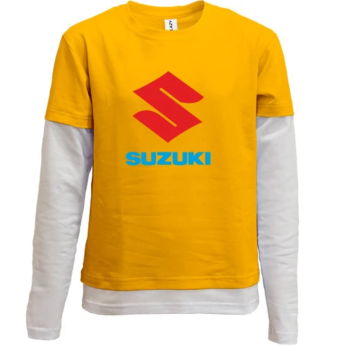 Комбинированный детский лонгслив SUZUKI
