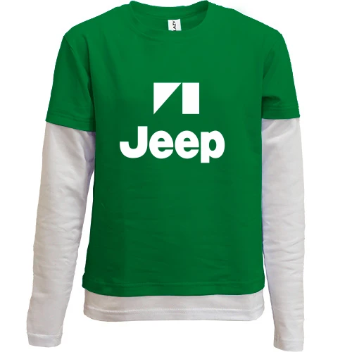 Комбинированный детский лонгслив, Хаки, Jeep (2)