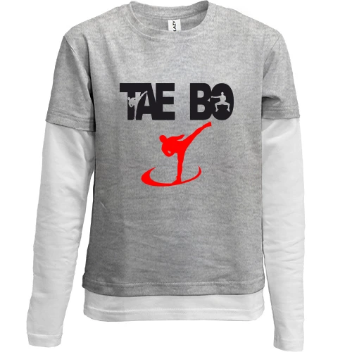Комбинированный детский лонгслив Tae Bo