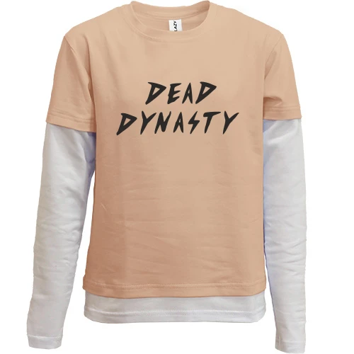 Комбінований дитячий лонгслів з Dead Dynasty логотип