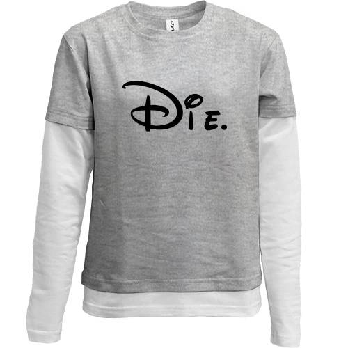 Комбинированный детский лонгслив Die (Mickey Style)