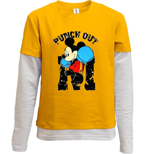 Комбинированный детский лонгслив Punch out