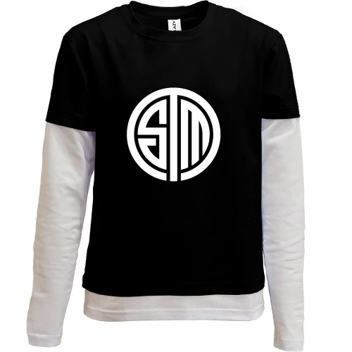 Комбинированный детский лонгслив, черный, TSM - Team SoloMid