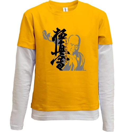 Комбінований дитячий лонгслів Kyokushin
