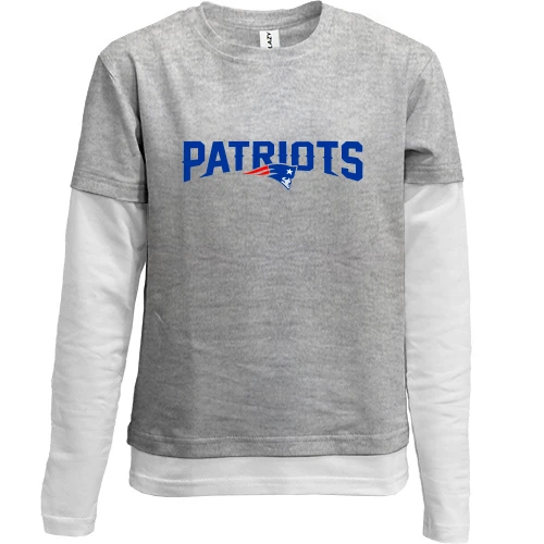 Комбинированный детский лонгслив New England Patriots (2)