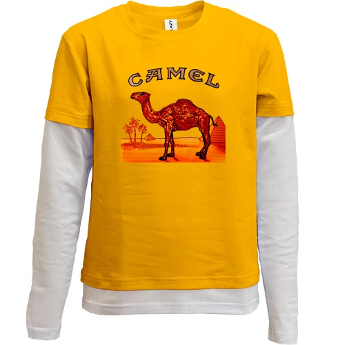 Комбинированный детский лонгслив Camel