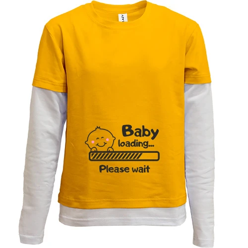 Комбинированный детский лонгслив Baby loading
