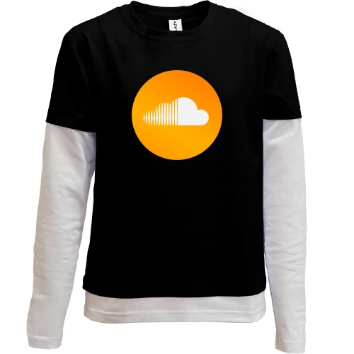 Комбинированный детский лонгслив SoundCloud