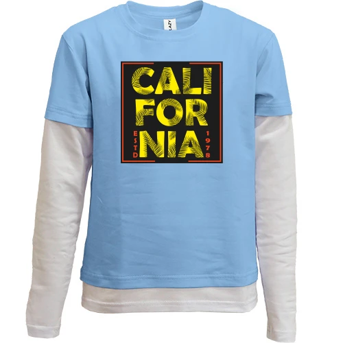 Комбінований дитячий лонгслів California Estd 1978