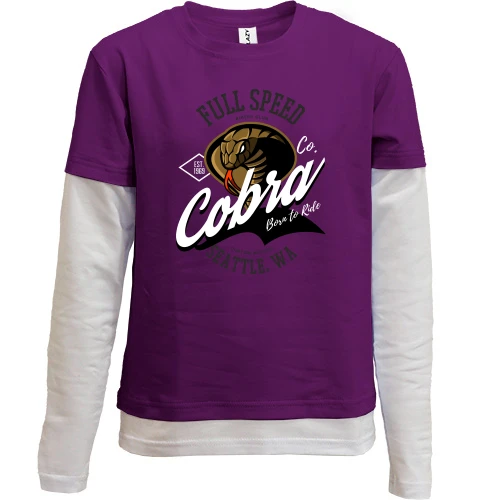 Комбінований дитячий лонгслів Cobra Born to Ride