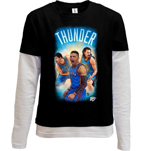 Комбинированный детский лонгслив THUNDER