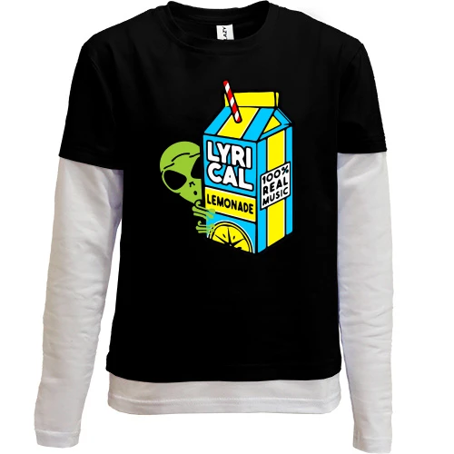 Комбінований дитячий лонгслів Lurical Lemonade