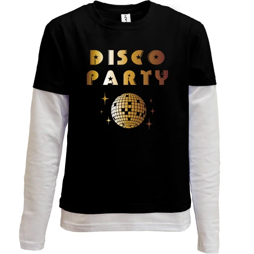 Комбінований дитячий лонгслів Disco Party