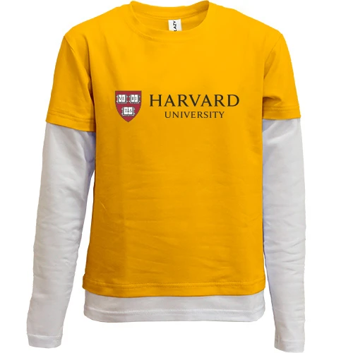Комбінований дитячий лонгслів Harvard University