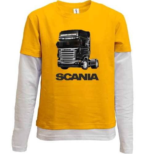 Комбинированный детский лонгслив Scania 2