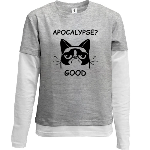 Комбинированный детский лонгслив Apocalypse? Good