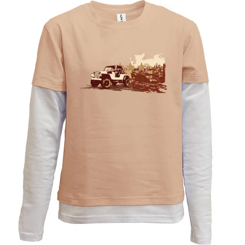 Комбинированный детский лонгслив Jeep ART