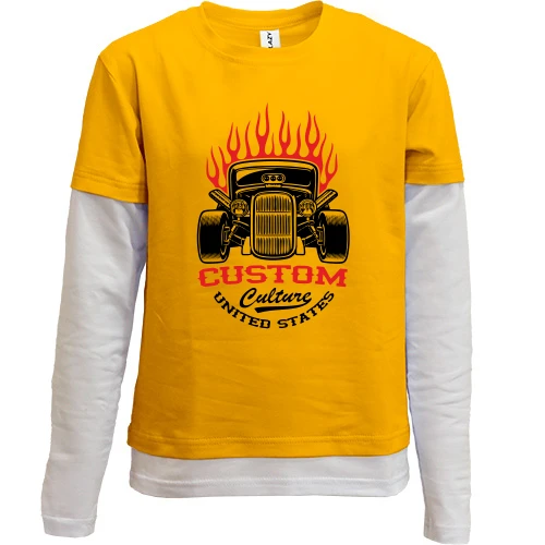 Комбинированный детский лонгслив Custom Culture
