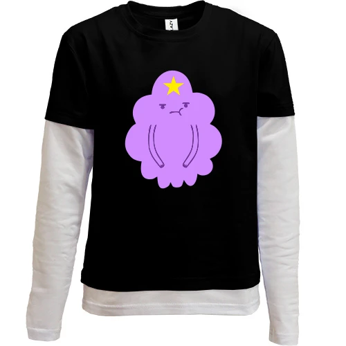 Комбинированный детский лонгслив Lumpy Space Princess