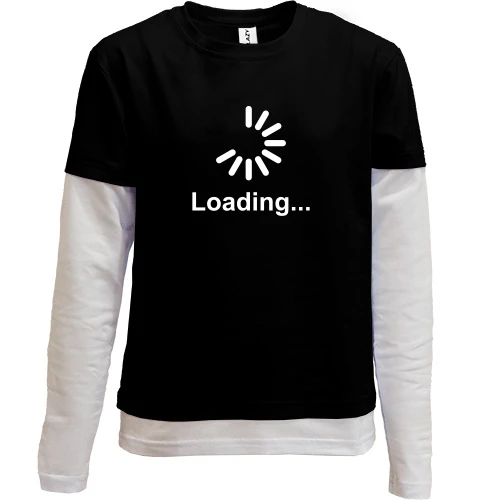 Комбинированный детский лонгслив Loading...
