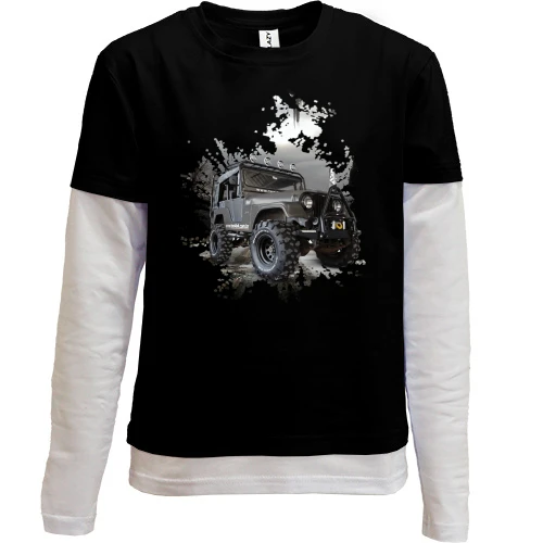 Комбинированный детский лонгслив Jeep Wrangler