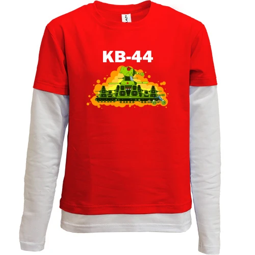 Комбинированный детский лонгслив КВ-44