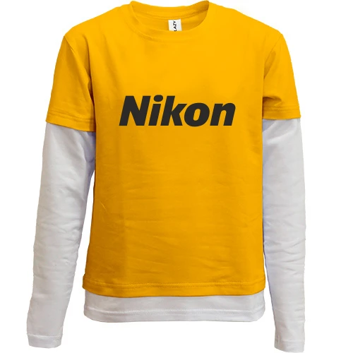 Комбинированный детский лонгслив Nikon