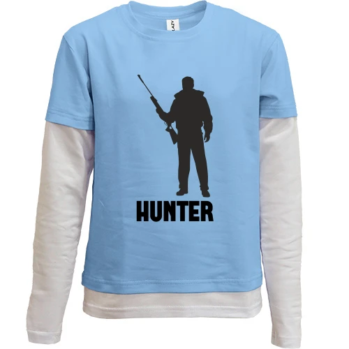 Комбінований дитячий лонгслів HUNTER 2