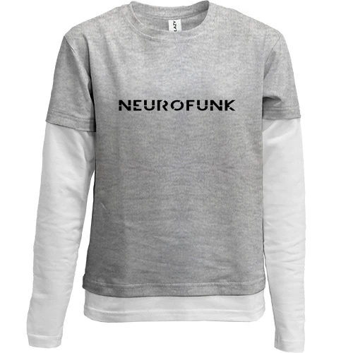 Комбинированный детский лонгслив Neurofunk