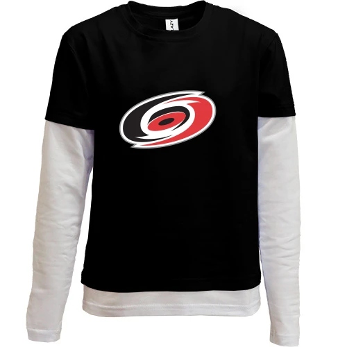 Комбинированный детский лонгслив Carolina Hurricanes