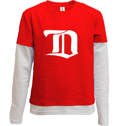 Комбинированный детский лонгслив Detroit Red Wings (2)