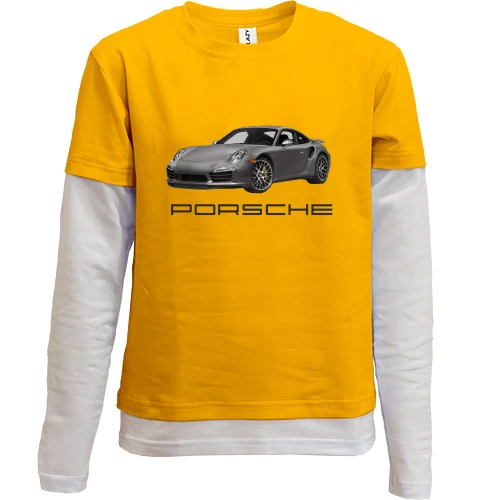 Комбинированный детский лонгслив Porsche 911
